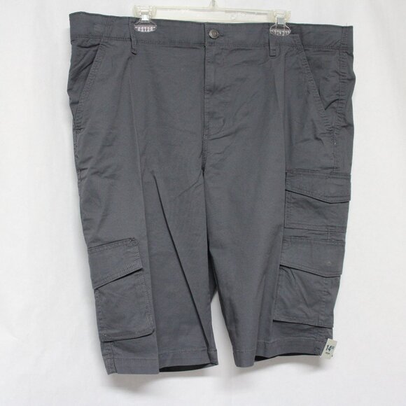 NWT George Men’s Charcoal Sky Below the Knee Messenger Or Cargo Style Shorts - Picture 5 of 13